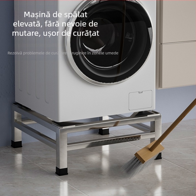 Bază pentru mașina de spălat, cu tambur ridicat, din oțel inoxidabil, model JX00039, bază cu un etaj, CE certificat