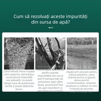 Pre-filtru pentru conducte de apă, din oțel inoxidabil 304, filtru vizual transparent, Mileage brand, stil modern minimalist