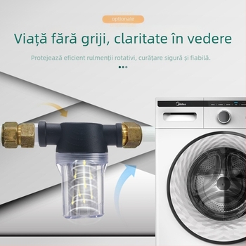 Pre-filtru pentru conducte de apă, din oțel inoxidabil 304, filtru vizual transparent, Mileage brand, stil modern minimalist