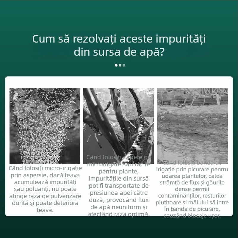 Pre-filtru pentru conducte de apă, din oțel inoxidabil 304, filtru vizual transparent, Mileage brand, stil modern minimalist