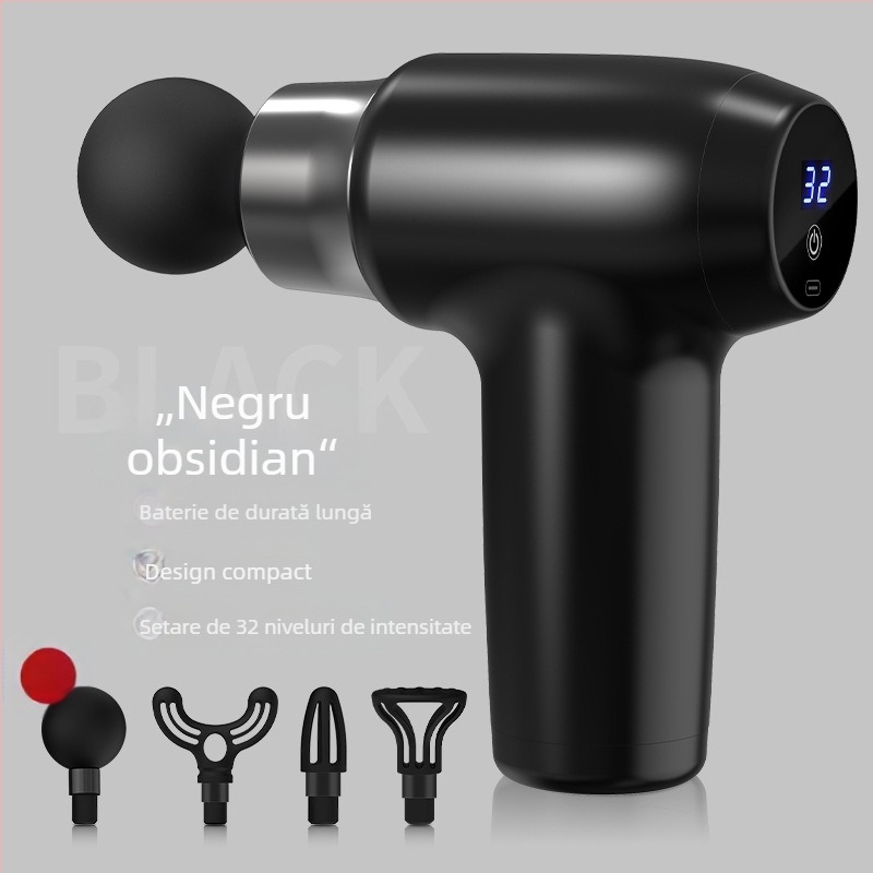 Pistol masaj fascial pentru gât, talie, șolduri, picioare, spate și tălpi — reîncărcabil, mai multe viteze, control mecanic, modele 828/888/858/818