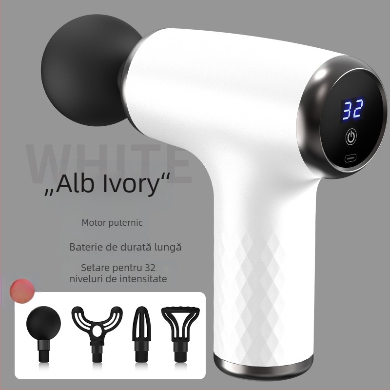 Pistol masaj fascial pentru gât, talie, șolduri, picioare, spate și tălpi — reîncărcabil, mai multe viteze, control mecanic, modele 828/888/858/818