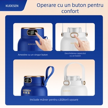 Storcător portabil de fructe și legume, capacitate 601–800 ml, 200 W, viteză 20001–22000 rpm, cinci sau mai multe lame, baterie încorporată