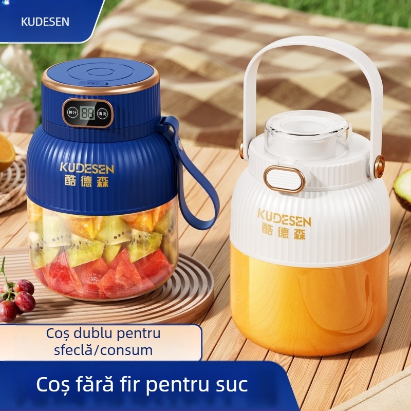 Storcător portabil de fructe și legume, capacitate 601–800 ml, 200 W, viteză 20001–22000 rpm, cinci sau mai multe lame, baterie încorporată