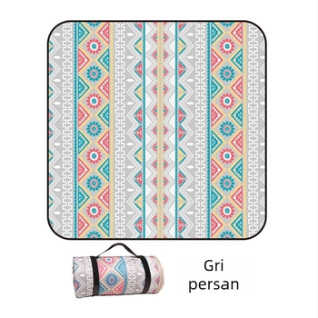 Covoraș de picnic cu flanel și folie de aluminiu, impermeabil și rezistent la umiditate, pentru mai multe persoane, greutate 1000 g