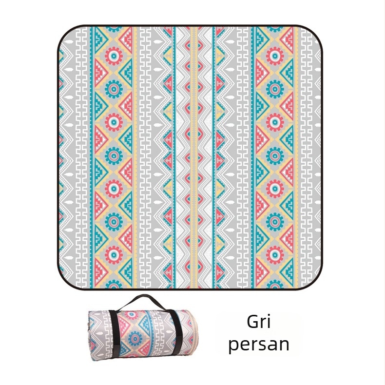 Covoraș de picnic cu flanel și folie de aluminiu, impermeabil și rezistent la umiditate, pentru mai multe persoane, greutate 1000 g