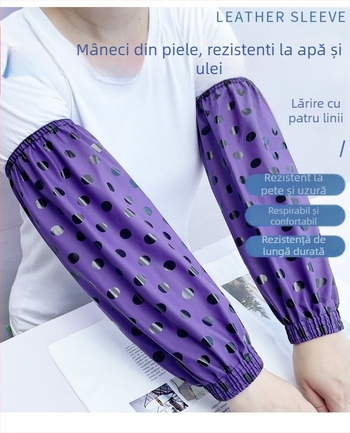 Oversleeve, piele și PU, stil coreean de desene animate, design cu patru ace, impermeabil, anti-murdărire
