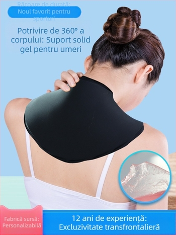 Pachet de gheață pentru umeri și gât, cu spandex, gel tare, potrivit pentru yoga și masaj de sănătate, ambalaj 20 buc.