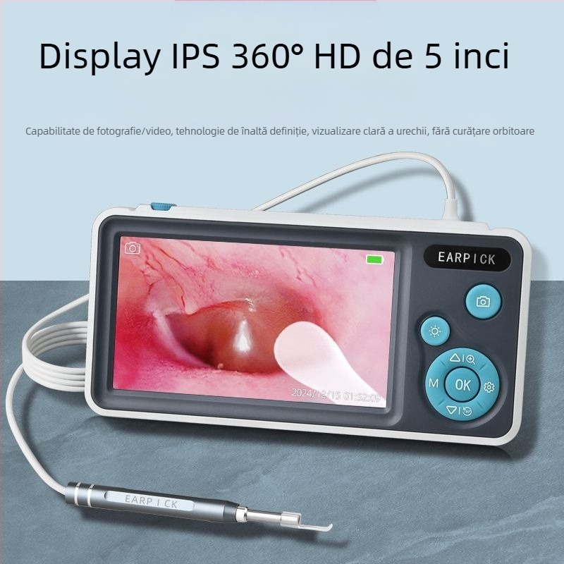 Otoscop cu lingură pentru urechi Glow, Dannan Technology, ABS, 33 bucăți, nu este importat