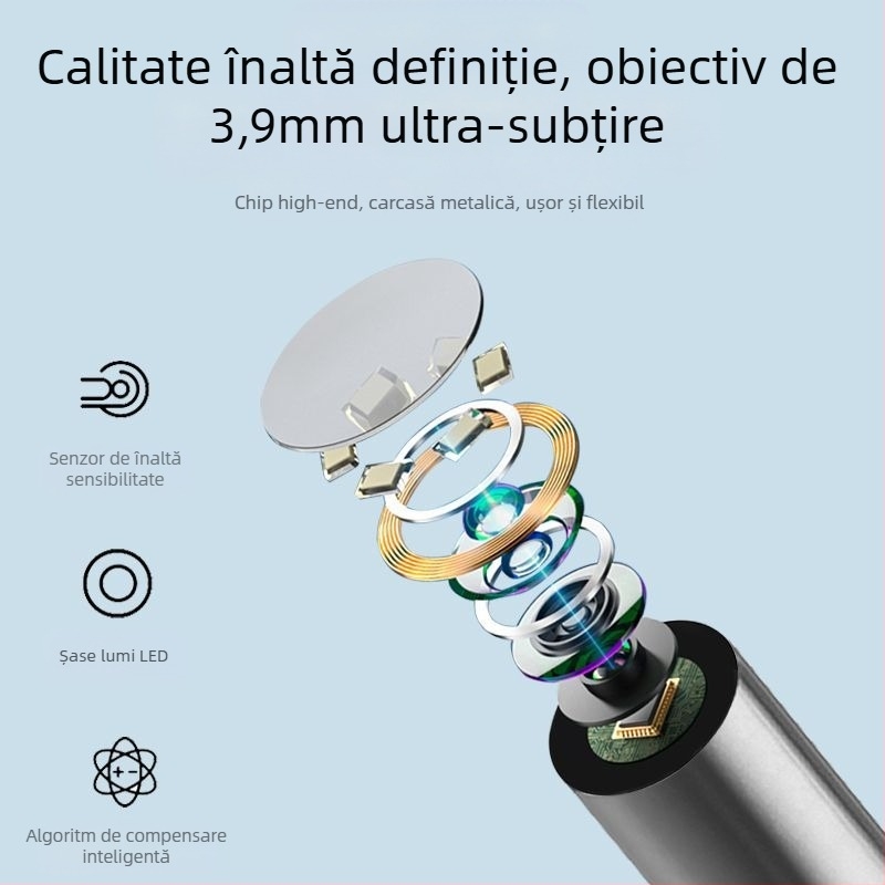 Otoscop cu lingură pentru urechi Glow, Dannan Technology, ABS, 33 bucăți, nu este importat