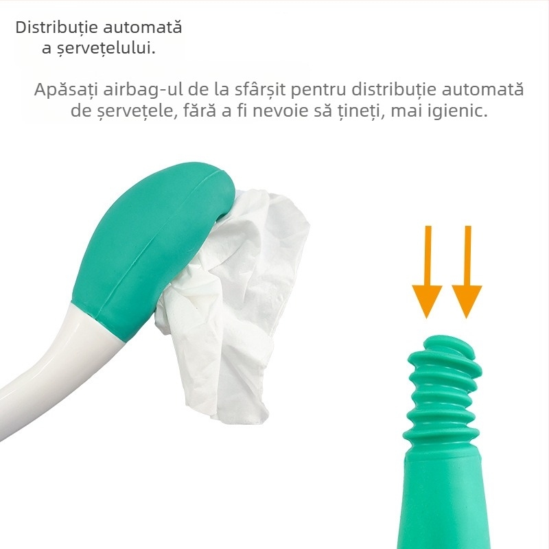 Aparat de curățare a toalete pentru vârstnici și femei însărcinate – fără a te apleca, dispozitiv de aspirație pentru hârtie, Material PE, Xi Deshun, Ningbo