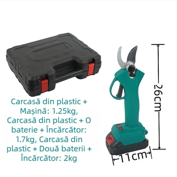 Foarfece electrice de tăiat crengi, baterie litiu reîncărcabilă, 220V, pentru ramuri de fructe, fără lovire