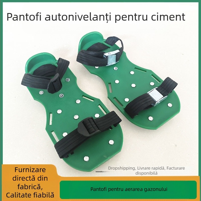 Pantofi pentru afânarea gazonului, 4,2 cm – încălțăminte de grădină cu ținte pentru podele epoxidice și ținte auto-nivelante