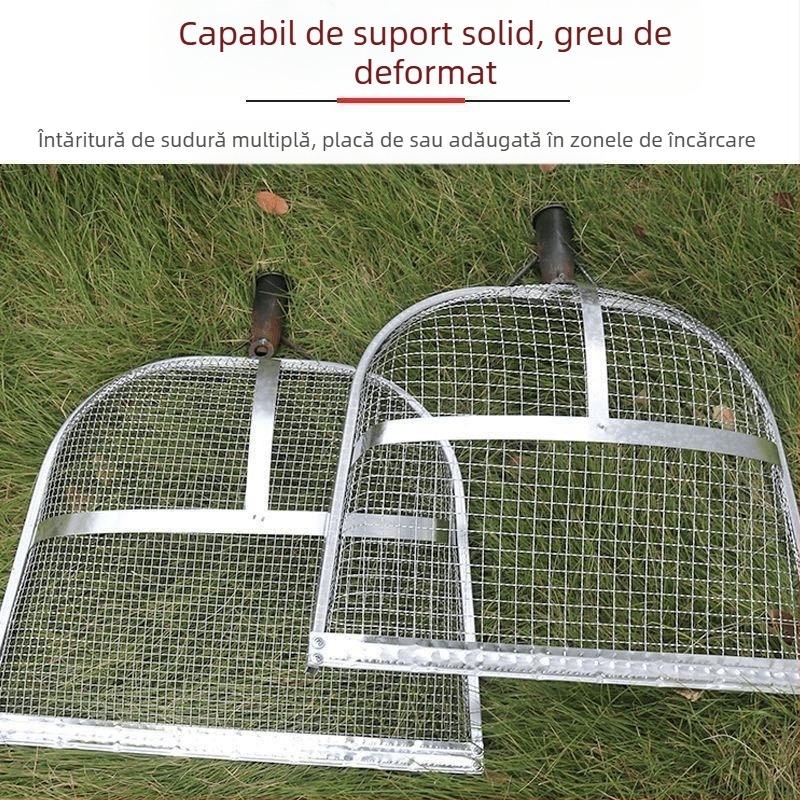 Sită din fier zincat pentru cereale, cu găuri mari și plasă îngroșată, pentru porumb, arahide și castane, personalizabil
