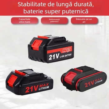 LIAN 21V accesorii pentru unelte electrice cu baterie litiu – set compatibil cu 5 celule și 10 celule; bormașină, ferăstrău, cheie, pistol de spălat auto, tăietor de iarbă – universal