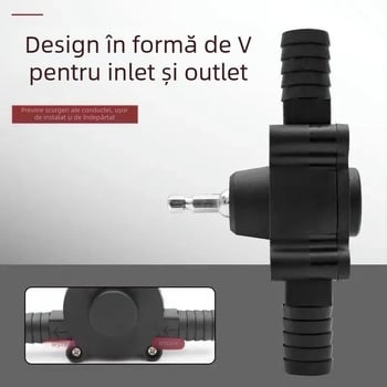 Pompă electrică de aspirare a uleiului, alimentată de bormașină, pompă de apă auto-priming cu debit mare, pompă de drenaj și motorină, pompă mică de aspirație