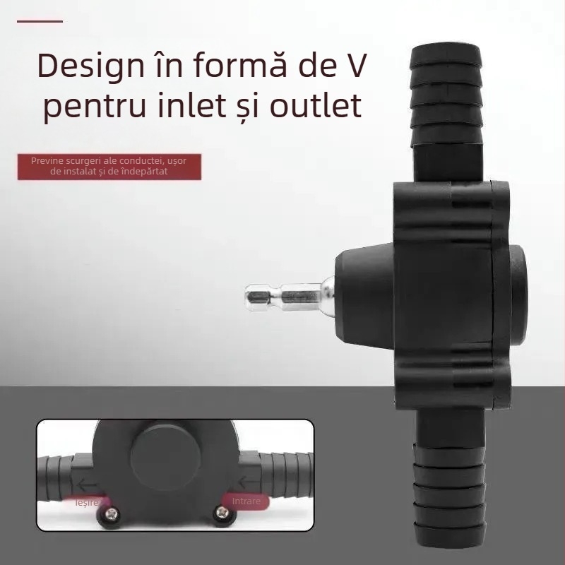 Pompă electrică de aspirare a uleiului, alimentată de bormașină, pompă de apă auto-priming cu debit mare, pompă de drenaj și motorină, pompă mică de aspirație