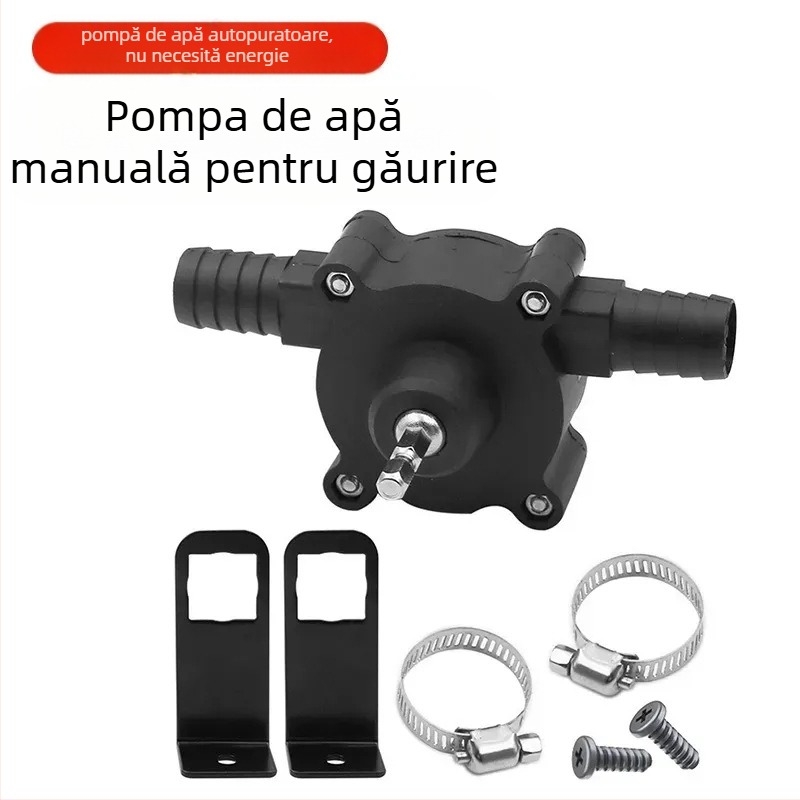 Pompă electrică de aspirare a uleiului, alimentată de bormașină, pompă de apă auto-priming cu debit mare, pompă de drenaj și motorină, pompă mică de aspirație