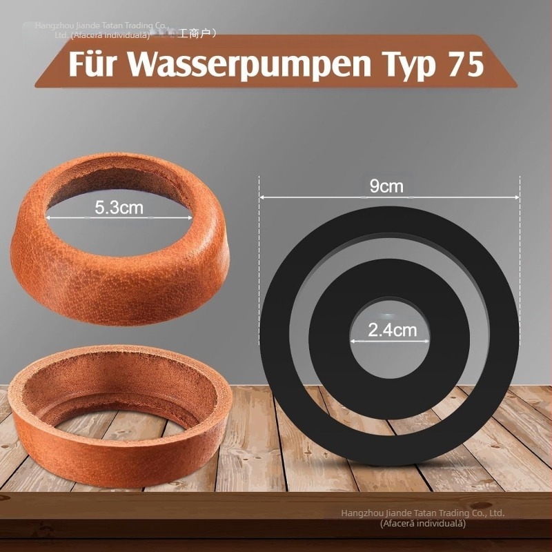 Accesoriu pentru pompă de apă manuală din fontă pentru fântână — cupă din piele, pernă din piele și inel din piele; Qt, cod Byamz8wx