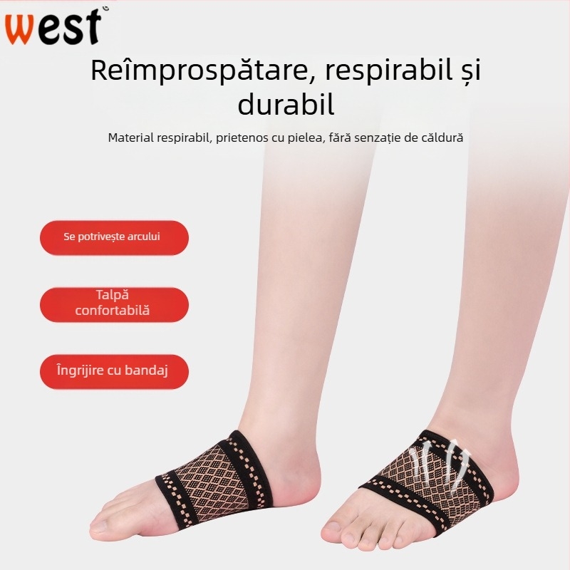 Orteză de gleznă cu sprijin de arc pentru platfus, nailon, universală, protecție gleznă, tenis