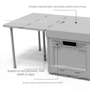 Cutie pliabilă de depozitare pentru camping, organizator auto portabil, cutie din plastic PP 10–20 L