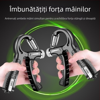 Antrenor de prindere pentru mână și degete, cu rezistență reglabilă a încheieturii, set cu contor pentru recuperarea degetelor