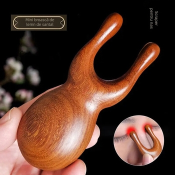 Set din lemn pentru gua sha cu pieptene de masaj și rolă pentru meridiane — Brand Ruijiu; Material: lemn; Greutate: 35 g; Potrivit pentru fitness, îngrijire sănătate și frumusețe