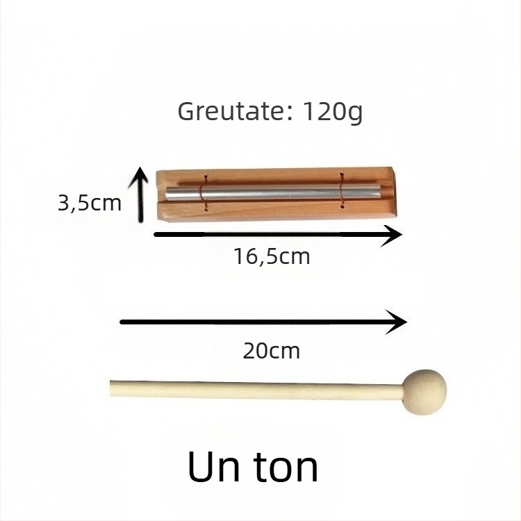 Instrument Orff pentru percuție (Material: lemn de frasin și aluminiu; Brand: Longyin; Categorie: instrument de percuție occidental; Ambalare: altul; Vârstă recomandată: 7-14 ani)