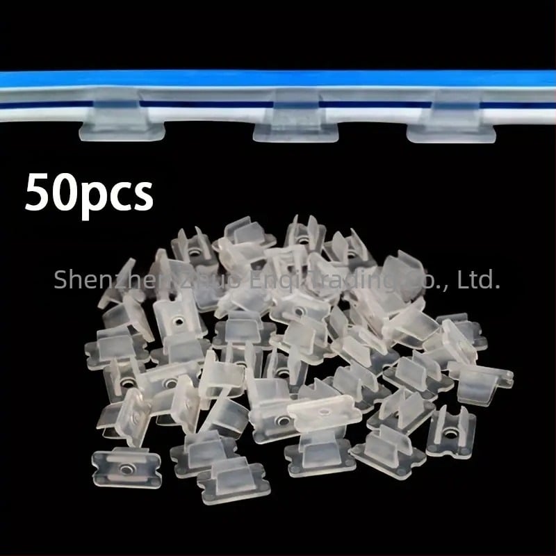 Clip de fixare pentru bandă LED (PC/PP, turnare prin injecție, 2 g)