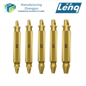 Extractor pentru șuruburi rupte, cu cap dublu, în set de accesorii pentru unelte, greutate 0,08 kg, cantitate minimă de ambalare 4