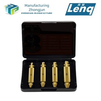 Extractor pentru șuruburi rupte, cu cap dublu, în set de accesorii pentru unelte, greutate 0,08 kg, cantitate minimă de ambalare 4