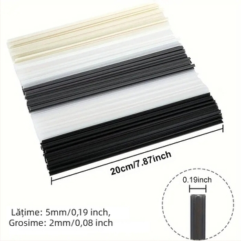 Tijă de sudură din plastic pentru sudură prin topire la cald, compatibilă PP/PE/PVC/ABS, pentru sudarea plăcilor și conductelor din plastic