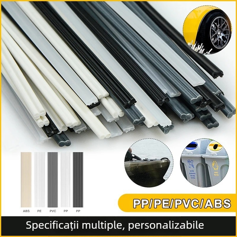 Tijă de sudură din plastic pentru sudură prin topire la cald, compatibilă PP/PE/PVC/ABS, pentru sudarea plăcilor și conductelor din plastic