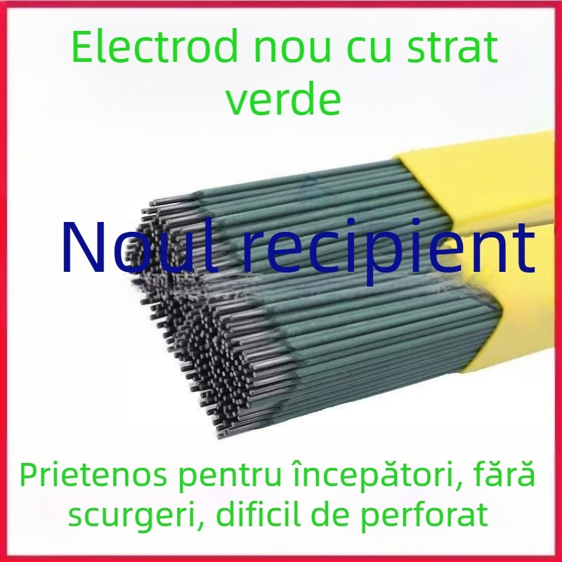 Electrod de sudură din oțel carbon pentru țevi galvanizate și țevi pătrate, J422/J421, electrodo extra-fin
