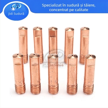 Noză conductivă 15AK, set 40 buc., Noză de alimentare cu fir pentru cioc de sudare, 0.8/0.9/1.0 mm