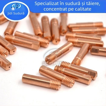 Noză conductivă 15AK, set 40 buc., Noză de alimentare cu fir pentru cioc de sudare, 0.8/0.9/1.0 mm