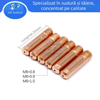 Noză conductivă 15AK, set 40 buc., Noză de alimentare cu fir pentru cioc de sudare, 0.8/0.9/1.0 mm