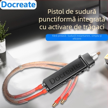 Docreate stilou de sudură cu puncte integrat pentru bateriile EV DIY 18650 – portabil, manual, înaltă putere