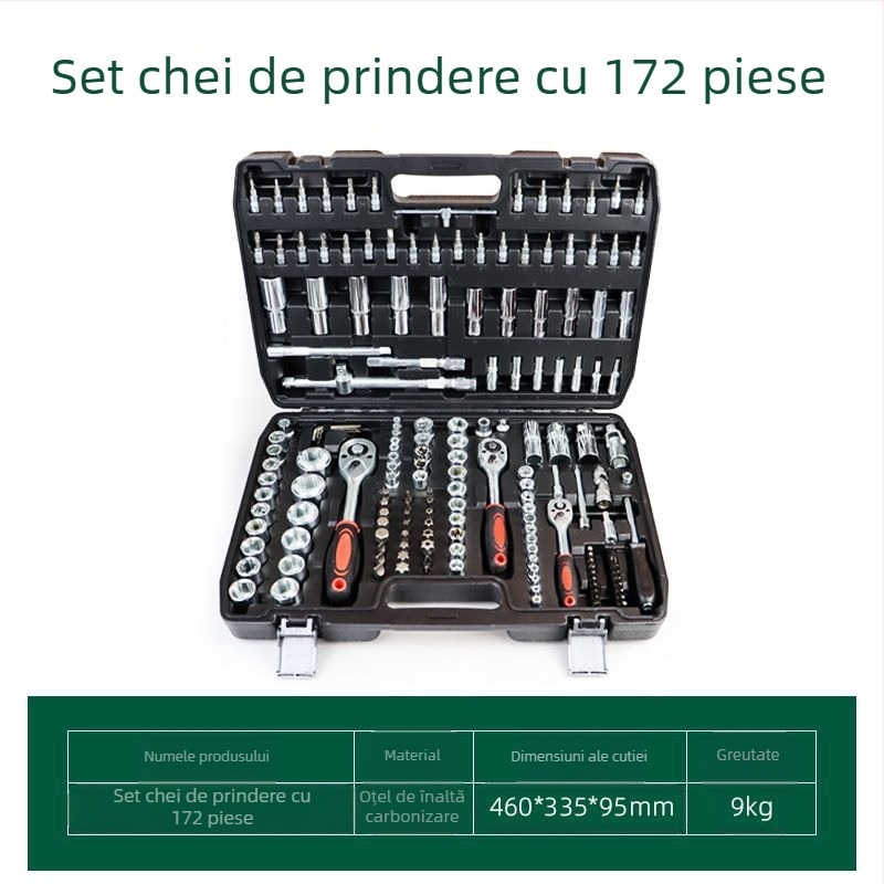 Jiutong set de scule auto, 172 piese, kit de întreținere auto