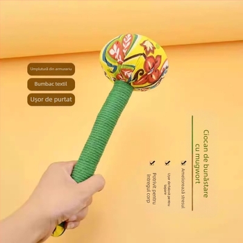 Cioc masaj manual cu Artemisia, cap rotund pentru masajul meridianelor; kit DIY, lansat în 2024