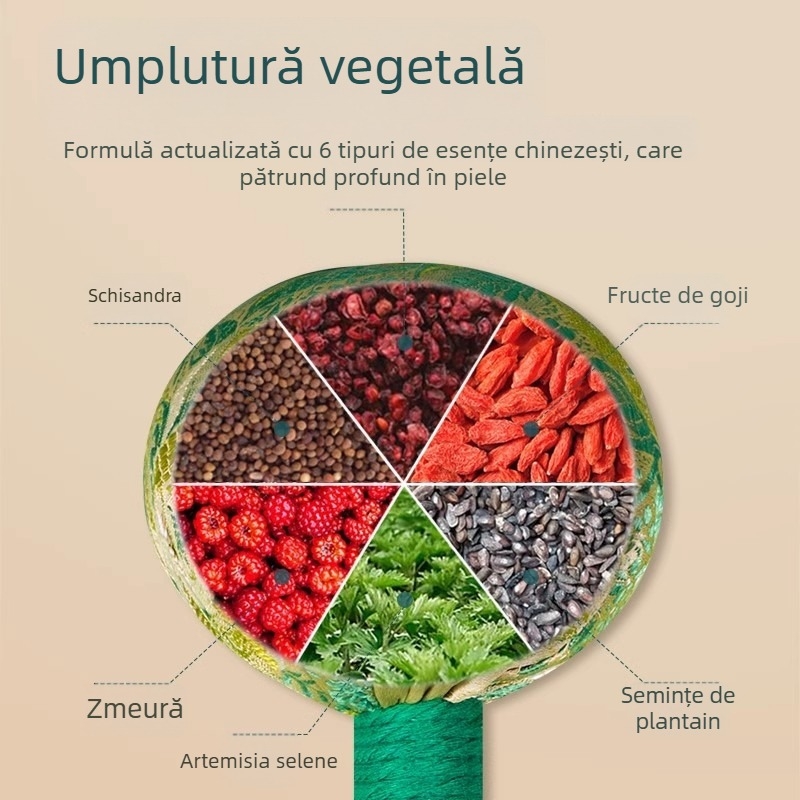 Cioc masaj manual cu Artemisia, cap rotund pentru masajul meridianelor; kit DIY, lansat în 2024