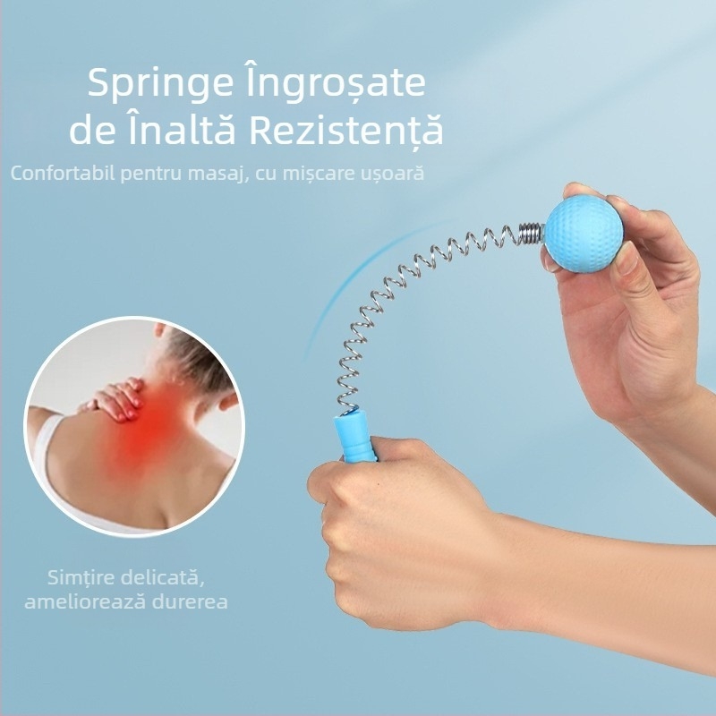 Cioc de masaj Golf, masajer cu arc din silicon, cioc multifuncțional pentru masajul spatelui și meridianelor, cioc de fitness — Louchuan, 2002