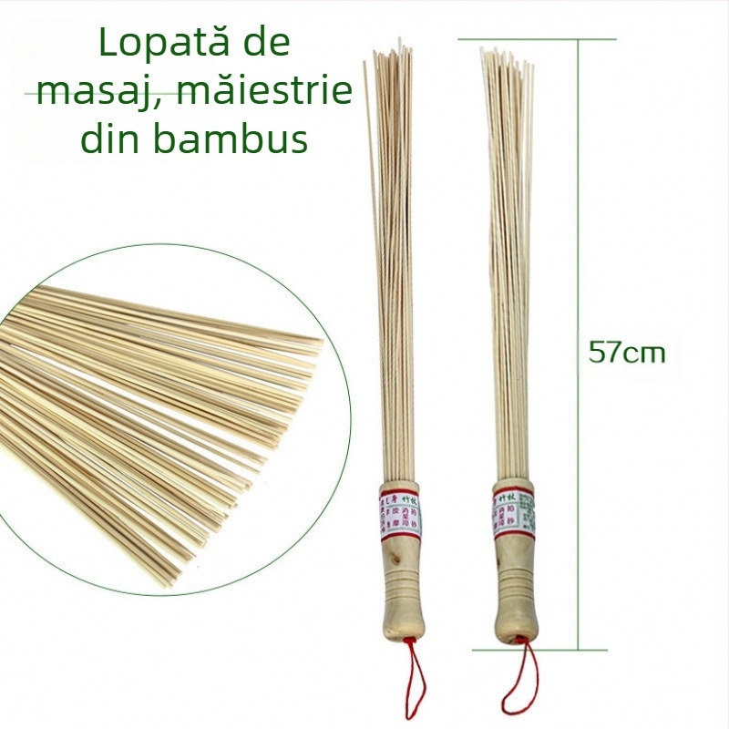 Baston de masaj Gua Sha – bambus, rezistent, masaj spate, personalizare logo, greutate 0,2 kg (bambus, rezistent, masaj spate, personalizare logo, greutate 0,2 kg)