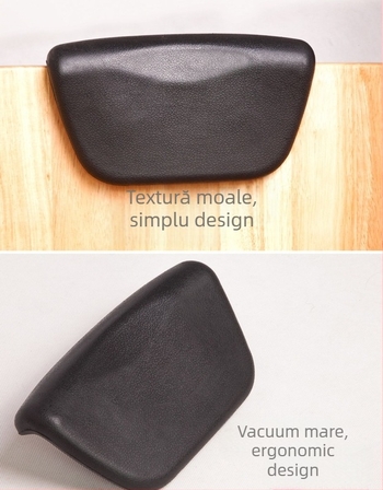 Perna de cap pentru cadă cu margine subțire – PU, Concentric Bath Pillow, pentru masaj în cadă, design turnat prin matriță, stil modern minimalist
