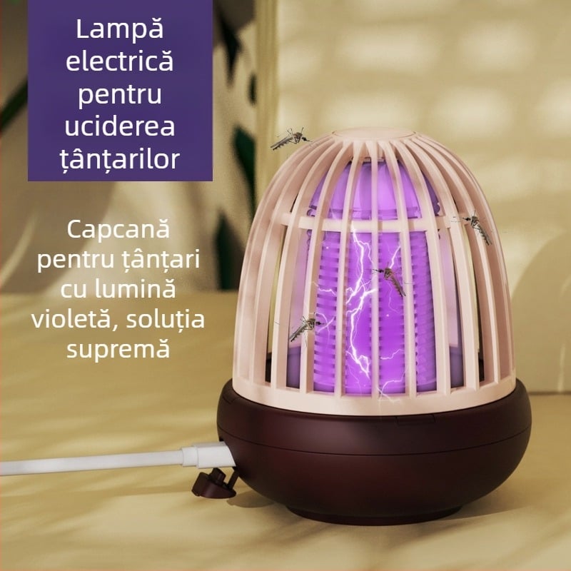 Lampă pentru omorârea țânțarilor cu LED, încărcare USB, exterior, capcană cu undă luminoasă, pentru 51–100 m², lansată în 2022