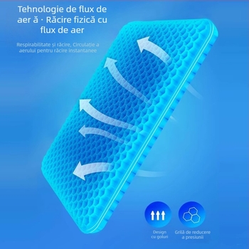 Perne pentru scaun Manzi — gel, umplutură din silicon, stil modern minimalist, pentru birou