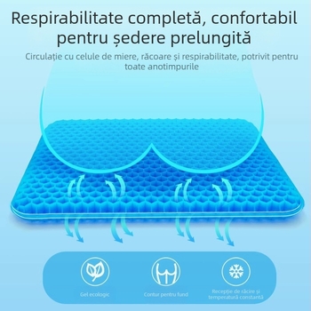 Perne pentru scaun Manzi — gel, umplutură din silicon, stil modern minimalist, pentru birou