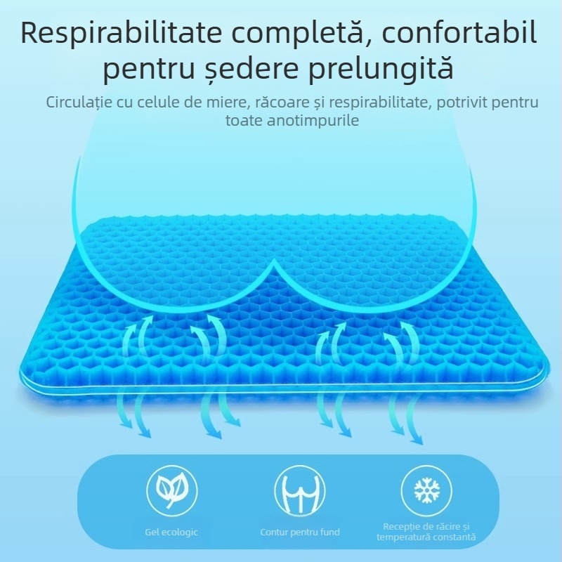 Perne pentru scaun Manzi — gel, umplutură din silicon, stil modern minimalist, pentru birou