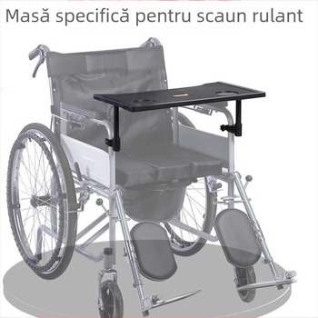 Yubang masă de dining din plastic pentru scaun cu rotile, cu tavă atașată