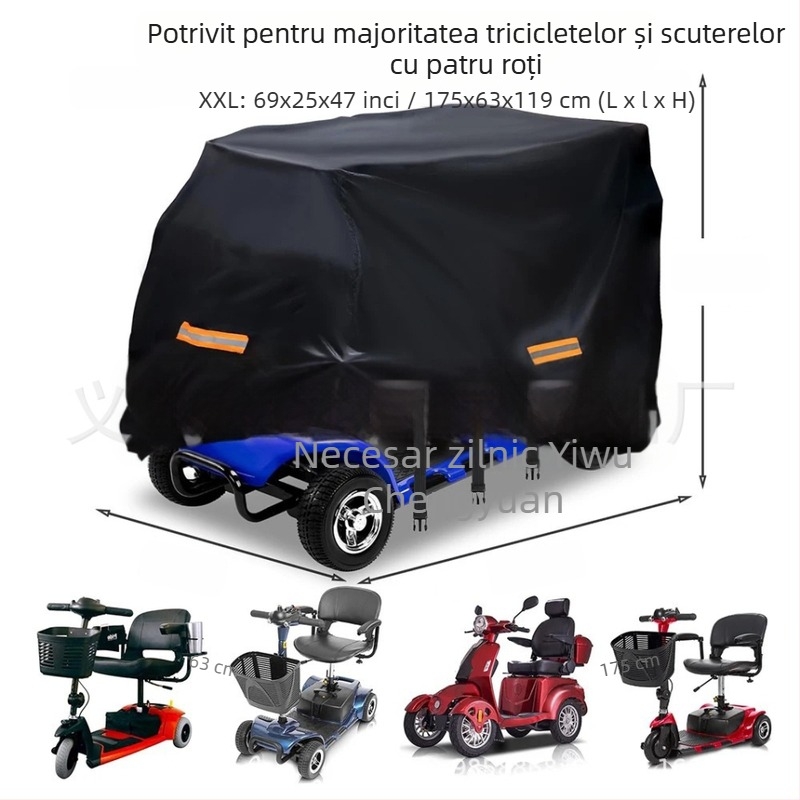Acoperire pentru trotinetă electrică — material Oxford, stil modern minimalist, protecție împotriva prafului, personalizabil
